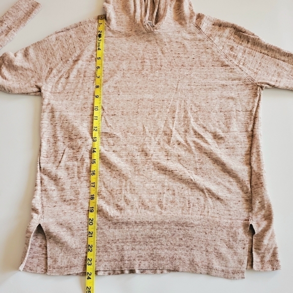 1151 * Gap Lightweight Pullover Heather Tan Hoodie Size M - Picture 7 of 8